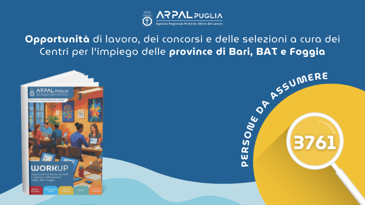Immagine di anteprima con numero delle persone da assumere nelle province di Bari, Foggia e Bat
